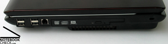 Toshiba Satellite X200 z prawej