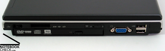 Toshiba Satellite U200 z tyłu