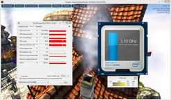 zegary CPU i GPU w teście Heaven Benchmark