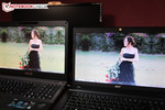 matryca Asusa G75 (z lewej) i matryca przeciętnego laptopa (z prawej)