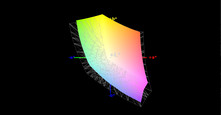 MSI GP60 Leopard z matrycą FHD a przestrzeń kolorów sRGB (siatka)