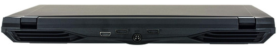 tył: HDMI, DisplayPort, gniazdo zasilania, DisplayPort