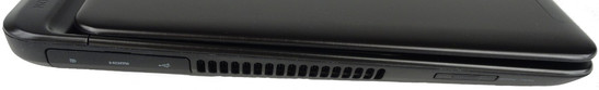 lewy bok: mini DisplayPort, HDMI, USB 2.0, wylot układu chłodzenia, czytnik kart pamięci