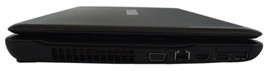 lewy bok: USB, eSATA, ExpressCard/34, HDMI, LAN, D-Sub/VGA, szczeliny układu chłodzenia