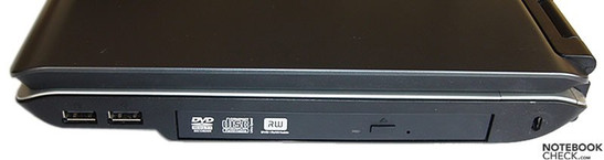 Toshiba Satellite M100-165 z prawej