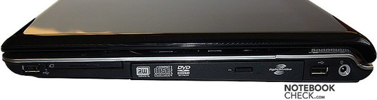 HP Pavilion dv9543cl z prawej