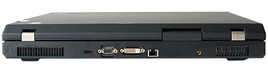 tył: DisplayPort, VGA, DVI, LAN, gniazdo zasilania