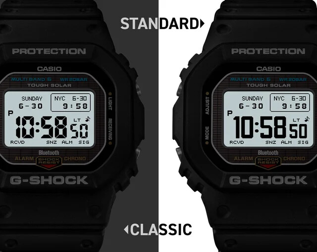 Wyciekły obraz marketingowy dwóch stylów czcionek nadchodzącego Casio G-Shock GW-BX5600. (Źródło obrazu: Reddit)