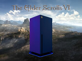Baner promujący grę „The Elder Scrolls 6” z konsolą Xbox
