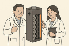 Nowa technologia akumulatorów: Przełom w południowokoreańskim laboratorium obiecuje większą gęstość energii i trwałość. (Źródło obrazu: GPT-image-1)