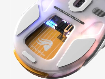 Gniazdo baterii dla Glorious Model O3 Wireless w kolorze białym (źródło zdjęcia: Glorious)