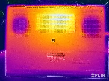 Test naprężeń w temperaturach powierzchniowych (dół)