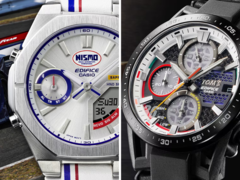 Od prawej do lewej (na zdjęciu) - Casio Edifice EFS-S641TMS-1A i ECB-S10NIS-7AJR Heritage Edition. (Źródło zdjęcia: Casio)