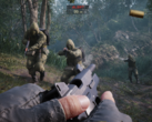 Zrzut ekranu z pierwszej osoby z Metal Gear Solid Delta Snake Eater Źródło obrazu Konami