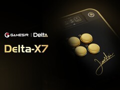 GameSir Delta-X7 to kontroler zręcznościowy z wyświetlaczem dotykowym.