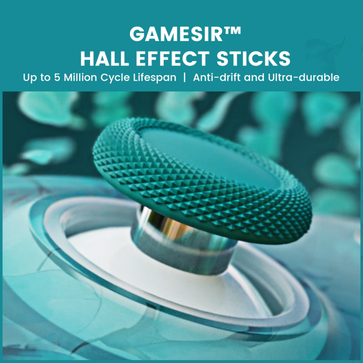 GameSir T7 Pro Floral może pochwalić się joystickami z efektem Halla zapobiegającym dryftowi (źródło obrazu: GameSir)