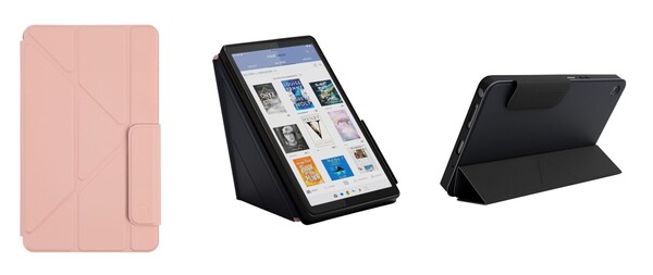 Oficjalne etui dla tabletu Nook Reading Tablet 8.7 umożliwia korzystanie z tabletu w orientacji pionowej i poziomej.