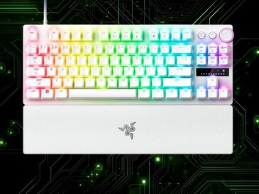 Klawiatura do gier Razer Huntsman V3 Pro TKL 8KHz w kolorze białym (źródło zdjęcia: Razer PR z poprawkami)