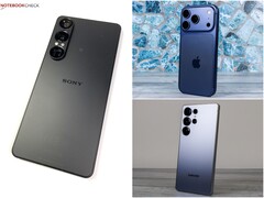 Sony Xperia, Apple iPhone i Samsung Galaxy flagowce reprezentujące marki rozwijające czujniki kamer LOFIC. (Źródło obrazu: Notebookcheck)