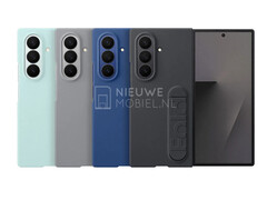 Galaxy Z Fold7 można już zobaczyć w czterech premierowych kolorach za pośrednictwem tych wyciekłych etui. (Źródło zdjęcia: via NieuweMobiel)