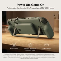 Uchwyt Belkin Charging Grip posiada wycięcie na podpórkę Switch 2.