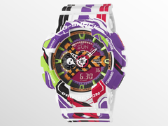 Zegarek Casio G-Shock x Evangelion GA110EVA307A (na zdjęciu) został wydany w Ameryce Północnej i Europie. (Źródło zdjęcia: Casio)