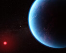 Wizualizacja K2-18b oparta na aktualnych danych naukowych, pokazująca jak może wyglądać ta odległa egzoplaneta. (Źródło zdjęcia: NASA, ESA, Joseph Olmsted)