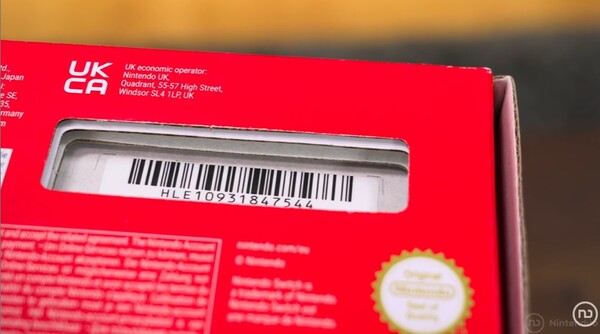 Numer seryjny urządzenia Switch 2 z wymienną baterią zaczyna się od HLE.