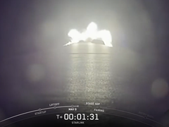 Widok z kamery zamontowanej na pierwszym stopniu rakiety SpaceX Falcon 9 (Źródło zdjęcia: SpaceX)