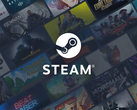 Logo Steam na tle miniatur gier.