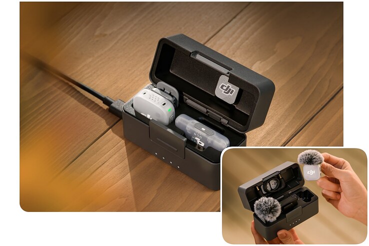 DJI Mic Mini 2 pozwala teraz wybrać pakiet tylko dla urządzeń mobilnych, który zawiera etui ładujące i kompaktowy odbiornik USB-C.