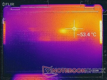 w teście gry Wiedźmin 3 (spód) - obraz z kamery termowizyjnej