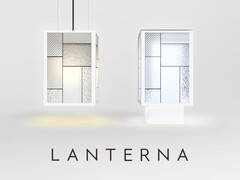 Inteligentna lampa Panasonic LANTERNA może wyświetlać obrazy lub filmy po bokach. (Źródło obrazu: Panasonic)