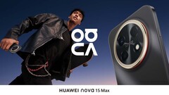 Huawei Nova 15 Max w czarnej wersji kolorystycznej