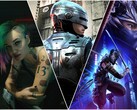 Cyberpunk 2077, RoboCop: Rogue City, Ninja Gaiden 4 (od lewej do prawej).