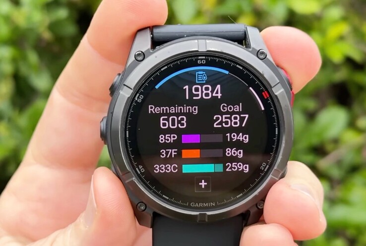 Wiele funkcji śledzenia odżywiania Garmin jest dostępnych tylko na smartfonie, a nie na smartwatchu. (Źródło zdjęcia: DC Rainmaker)