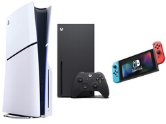Od lewej do prawej: PS5 Slim, Xbox Series X, Nintendo Switch. (Źródło zdjęcia: Amazon, edytowane)