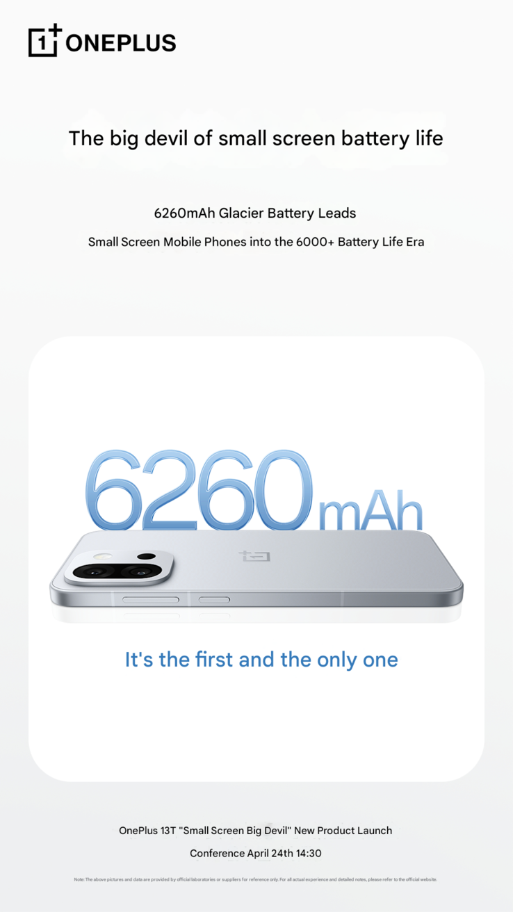 OnePlus potwierdza pojemność baterii 13T (Źródło obrazu: OnePlus - przetłumaczone maszynowo)