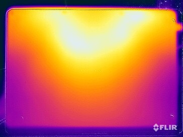 Temperatury powierzchni podczas testu obciążeniowego (na dole)