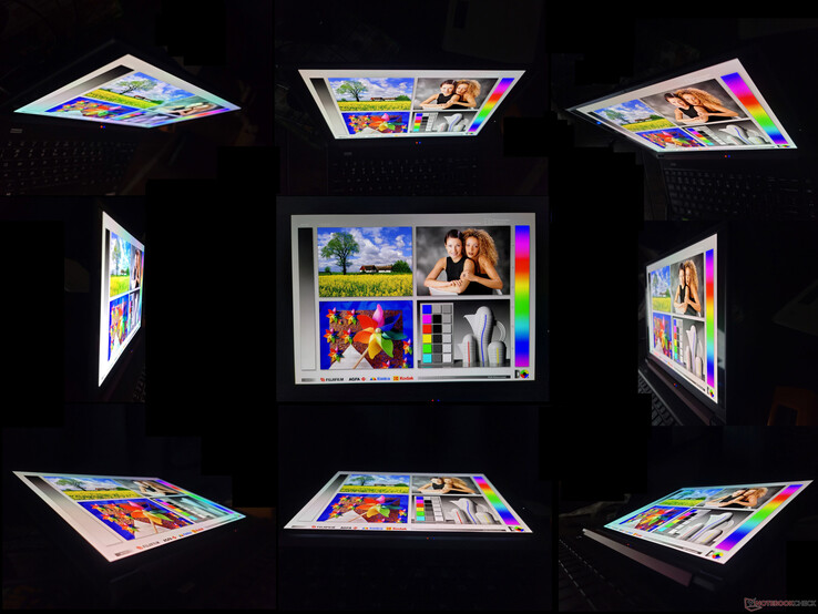 Szerokie kąty widzenia OLED. Unikalny dla OLED efekt tęczy staje się zauważalny przy oglądaniu pod ekstremalnymi kątami