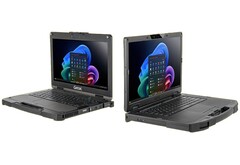 Model AMD jest wyposażony w 15,6-calowy ekran, podczas gdy model Intela jest nieco mniejszy i ma 13,3-calowy wyświetlacz. (Źródło obrazu: Getac)