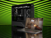 Nvidia w końcu zaprezentowała GPU RTX 5050 dla komputerów stacjonarnych. Obraz promocyjny przedstawiający laptopa i komputer typu tower (źródło obrazu: Nvidia)
