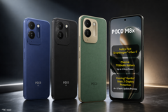 Model Poco M8x 5G jest dostępny w kolorach: niebieskim kobaltowym, czarnym i zielonym skórzanym.