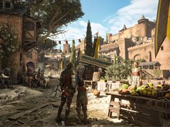 Obraz przedstawiający Amicię i Hugo w grze A Plague Tale: Requiem.