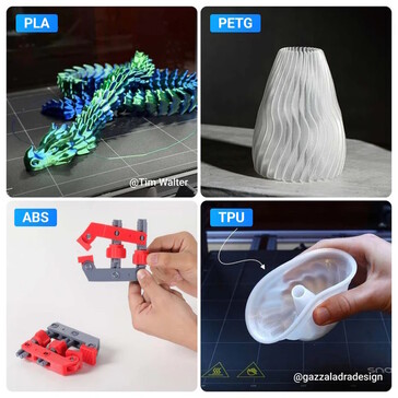 Urządzenie może również drukować obiekty 3D przy użyciu wielu filamentów (źródło obrazu: Snapmaker)