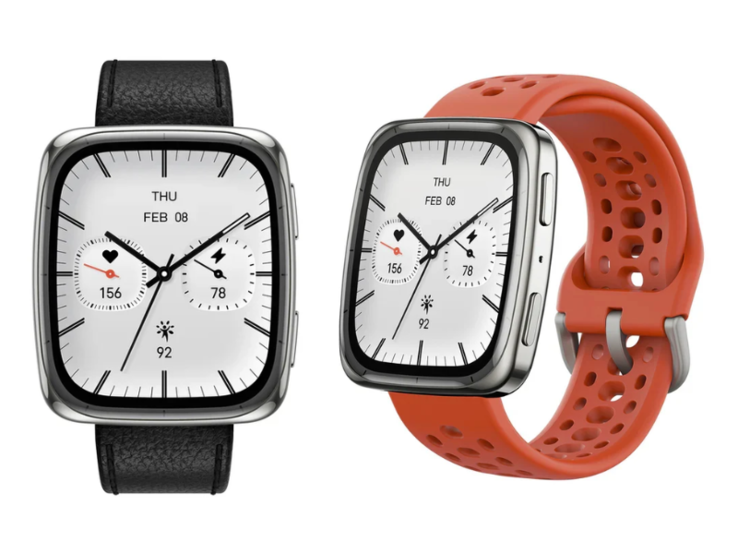 Smartwatch Amazfit Active 2 Square jest dostarczany z dwoma paskami. (Źródło zdjęcia: Amazfit)