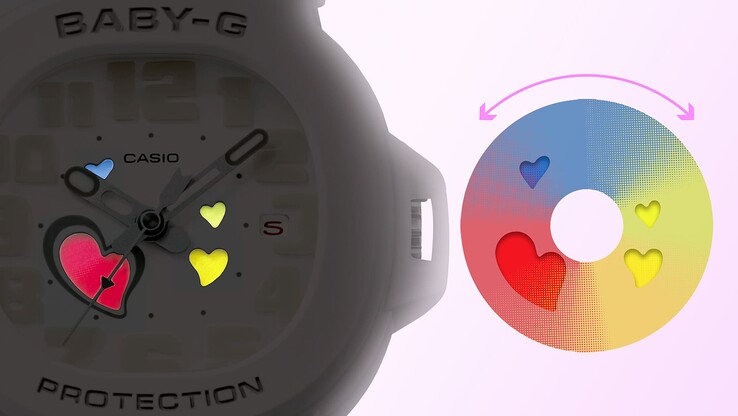 Zegarek Casio G-Shock BGA-10-7A ma zmieniający kolor design. (Źródło zdjęcia: Casio)