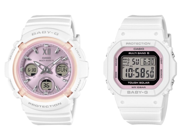 Zegarki Casio Baby-G BGA-2800SP-7A1 (po lewej) i BGD-5650SP-7C (po prawej)