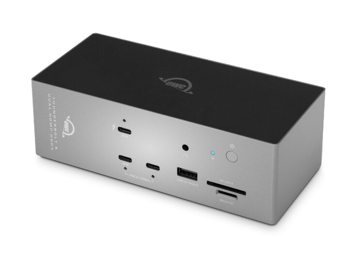 Stacja dokująca Thunderbolt 5 charakteryzuje się stylistyką, która bez wątpienia nawiązuje do marki OWC.