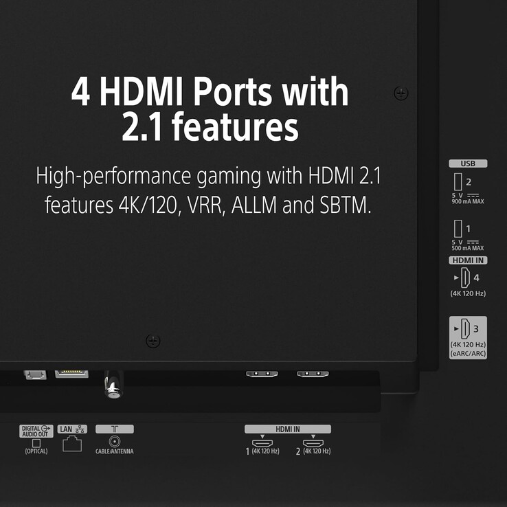 Urządzenie wyposażone jest w panel OLED 4K z technologią Triluminos Pro oraz cztery porty HDMI 2.1, które umożliwiają granie w rozdzielczości 4K przy częstotliwości odświeżania 120 Hz.